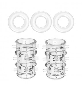 PLEASE ME - Wolf Tooth Dragon Beads Set (Full Set 5 Pieces - Transparent)